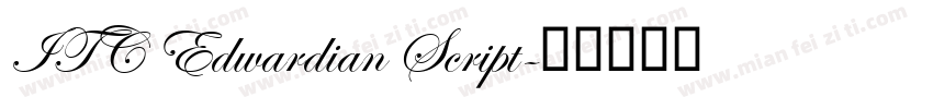 ITC Edwardian Script字体转换